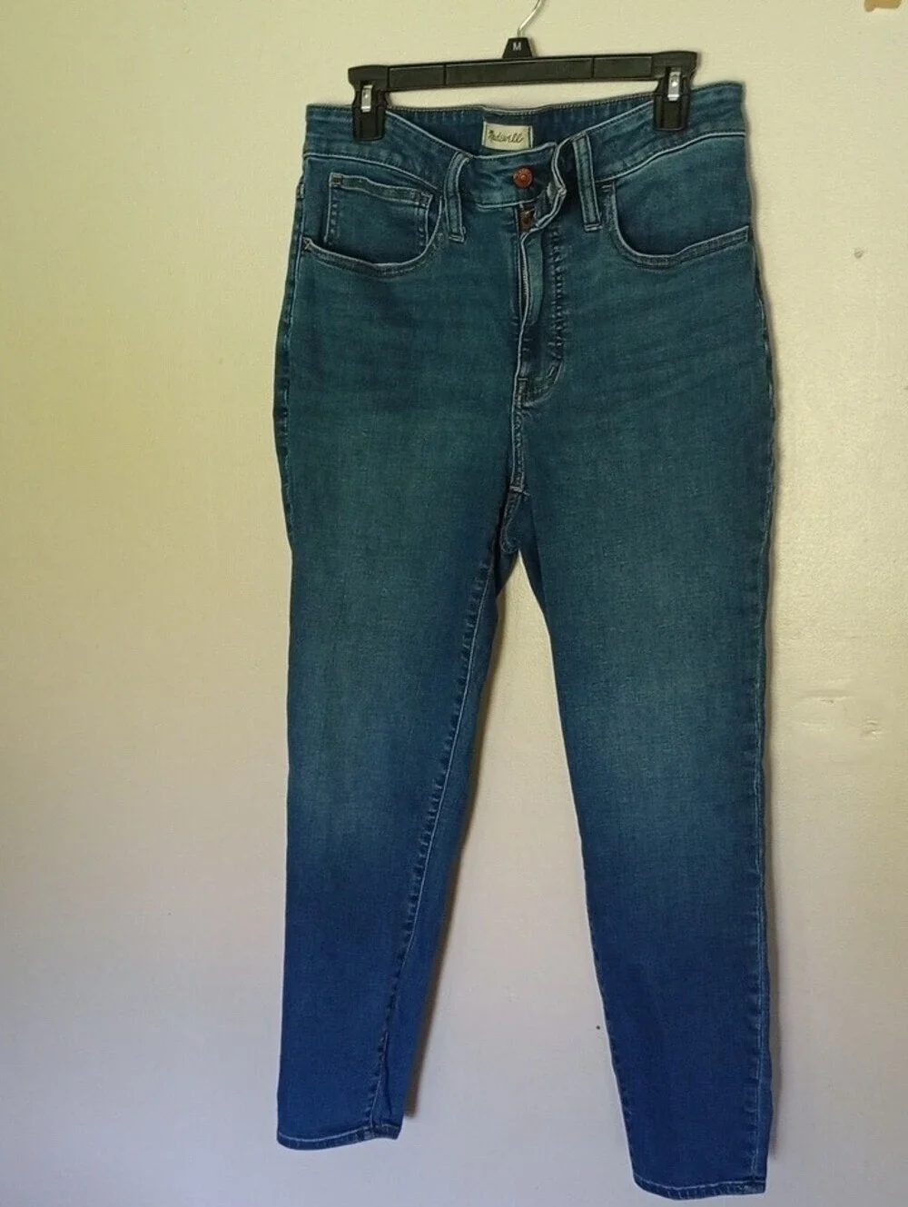Madewell Skinny High-Rise Chunky Jeans in Blue Wash